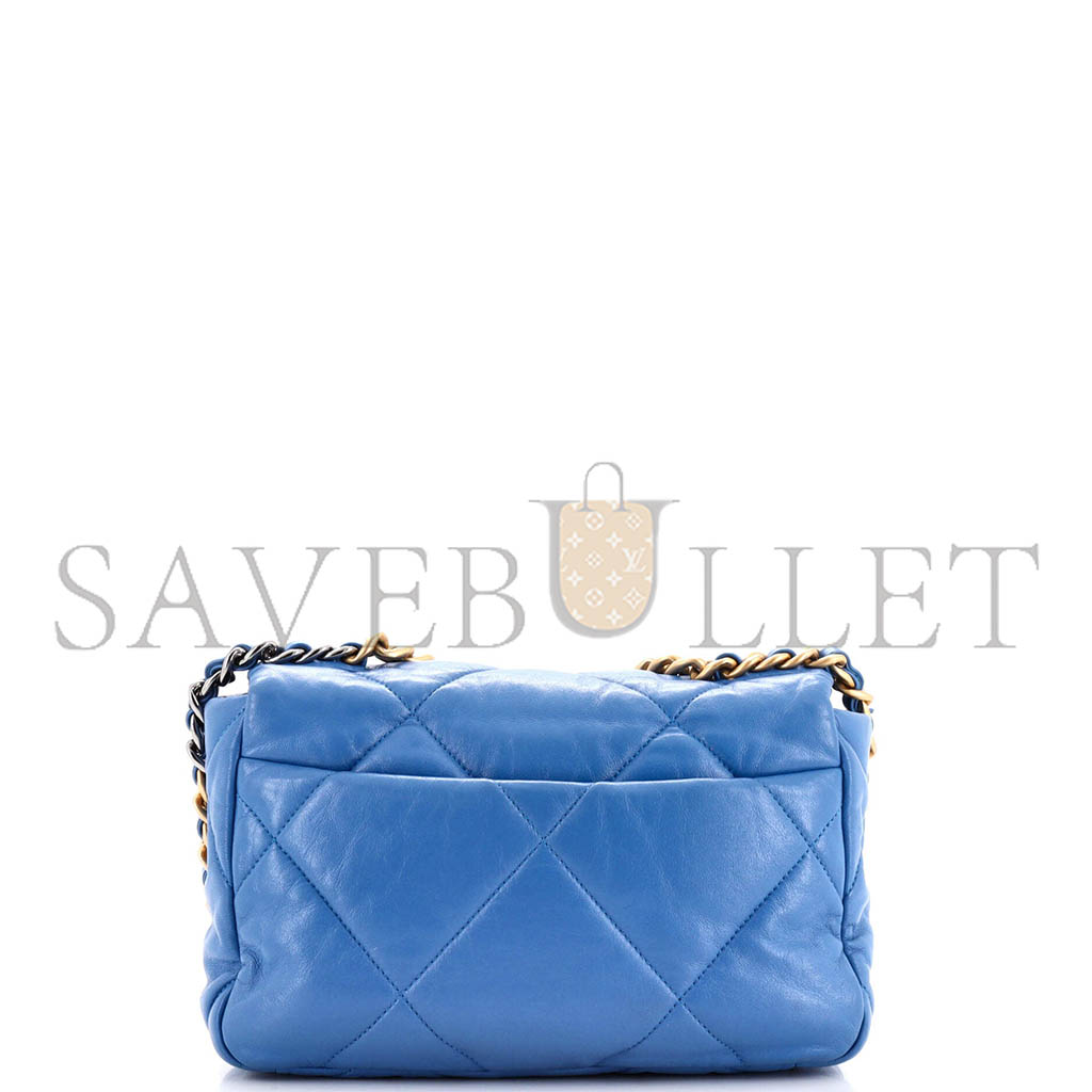 Ch*el 19 flap bag quilted leather as1160 (26*16*9cm)